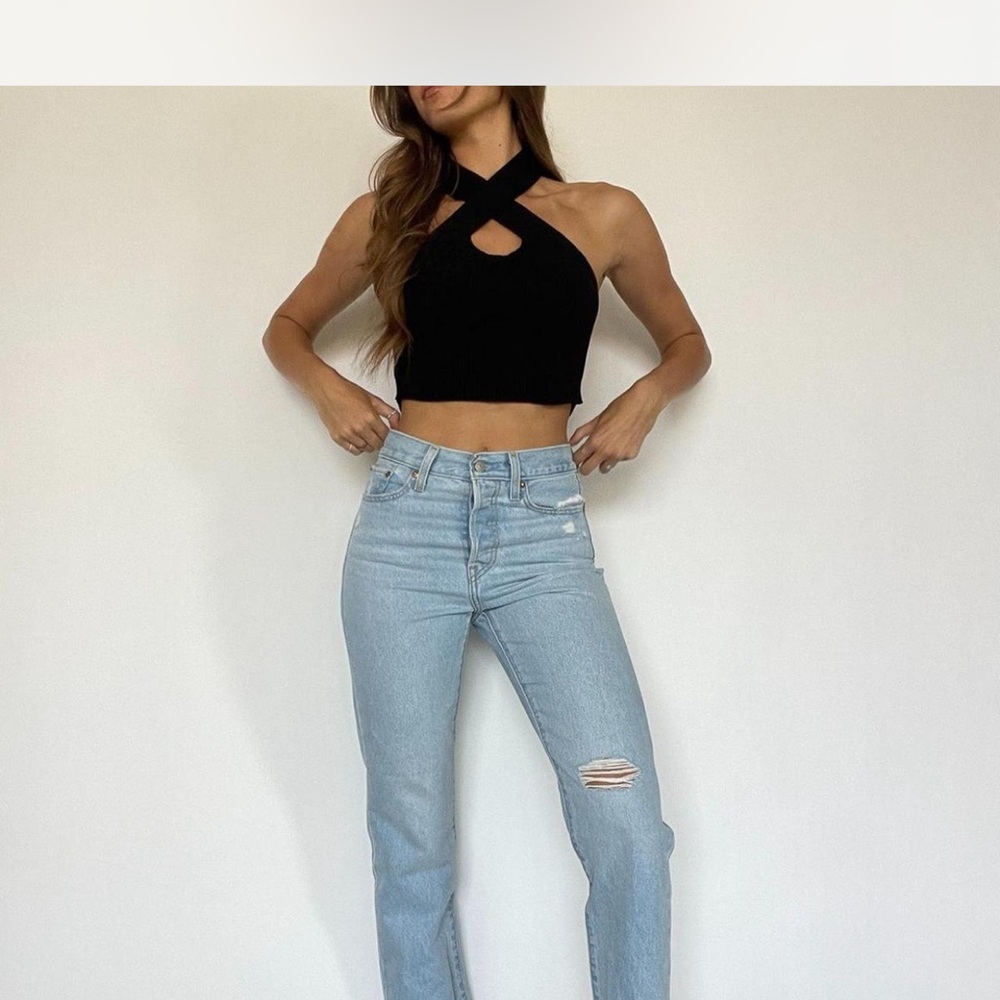 Levi's Light Blue‎ Wedgie Straight Jeans